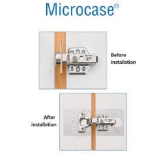 Microcase Paslanmaz Çelik Menteşe Onarım Plakası - AL4681