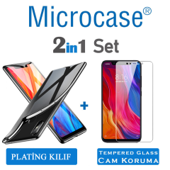 Microcase Xiaomi Mi 8 SE Plating Series Soft Silikon Kılıf + CAM