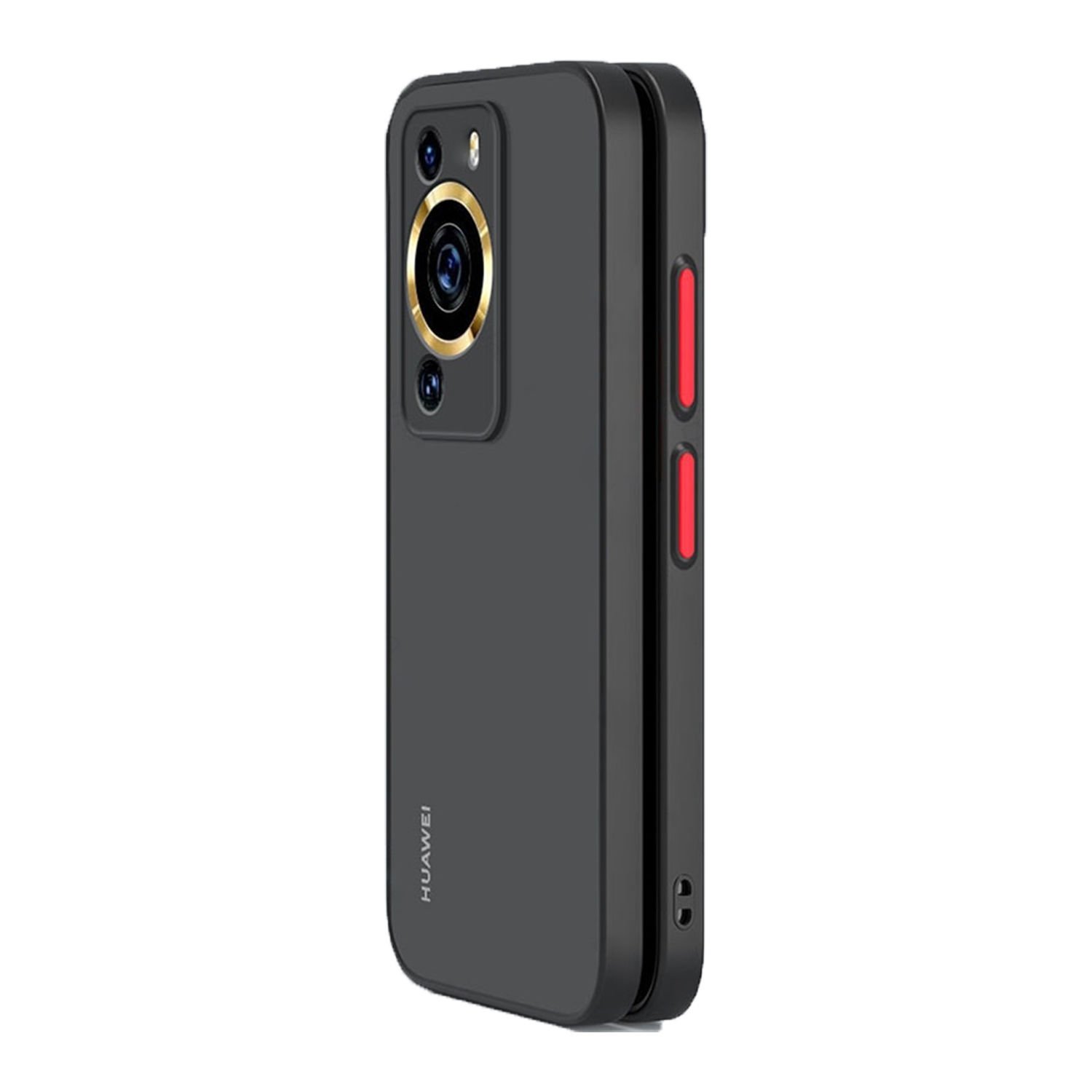 Microcase Huawei P60 Pro / P60 London Serisi Darbeye Dayanıklı Kılıf - Siyah AL3415