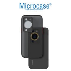 Microcase Huawei P60 Pro / P60 London Serisi Darbeye Dayanıklı Kılıf - Siyah AL3415