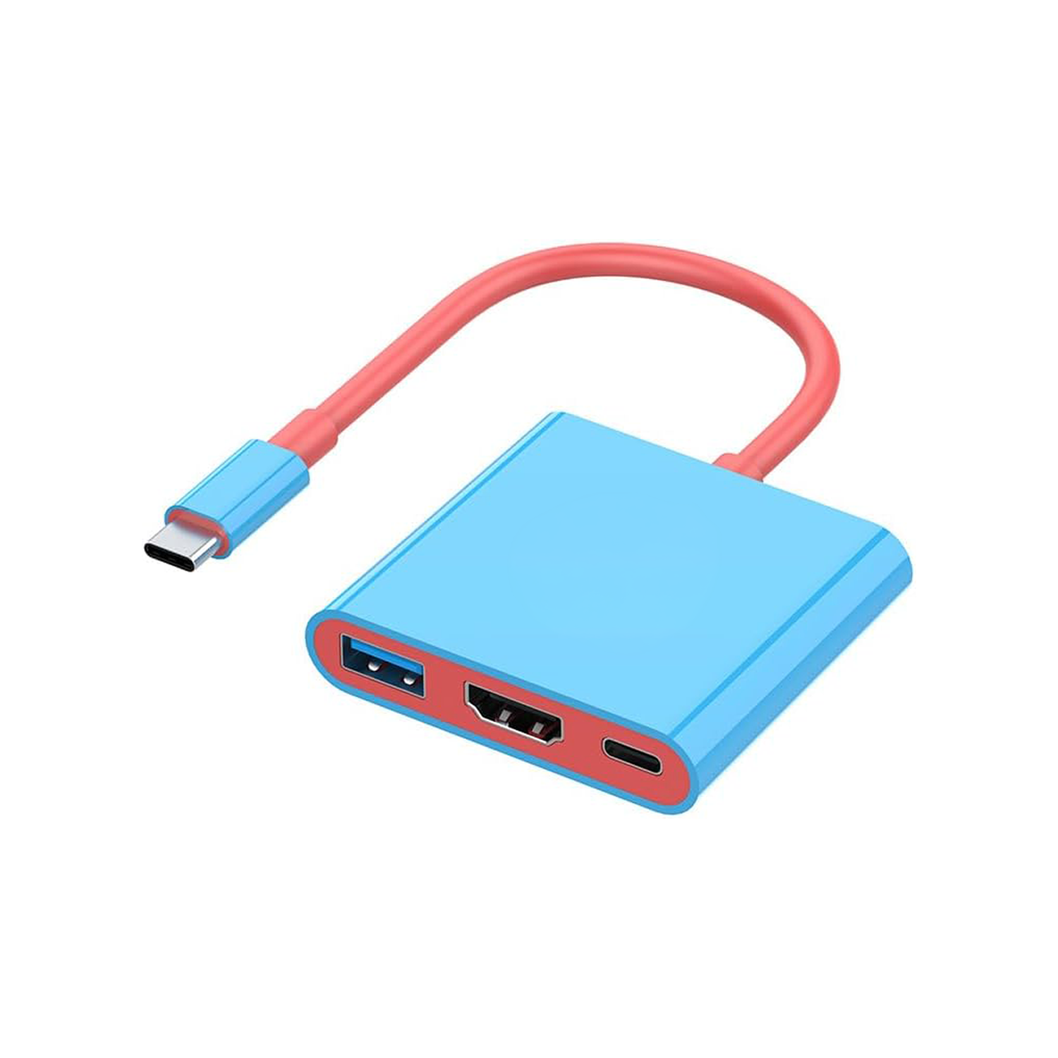 Microcase Switch Uyumlu 3'ü 1 Arada USB-C Dönüştürücü Adaptör-AL5809