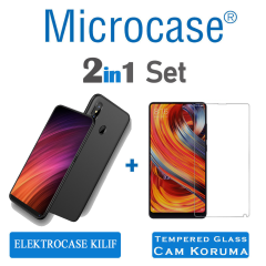 Microcase Mi Mix 2S Elektrocase Serisi Silikon TPU Kılıf + CAM