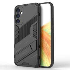 Microcase Samsung Galaxy A54 Matrix Serisi Armor Standlı Perfect Koruma Kılıf - Siyah AL3416
