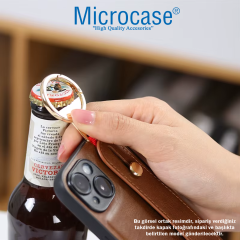 Microcase Honor 200 ile Uyumlu Askılıklı Standlı Deri Kaplama Kılıf-AL5135 Yeşil