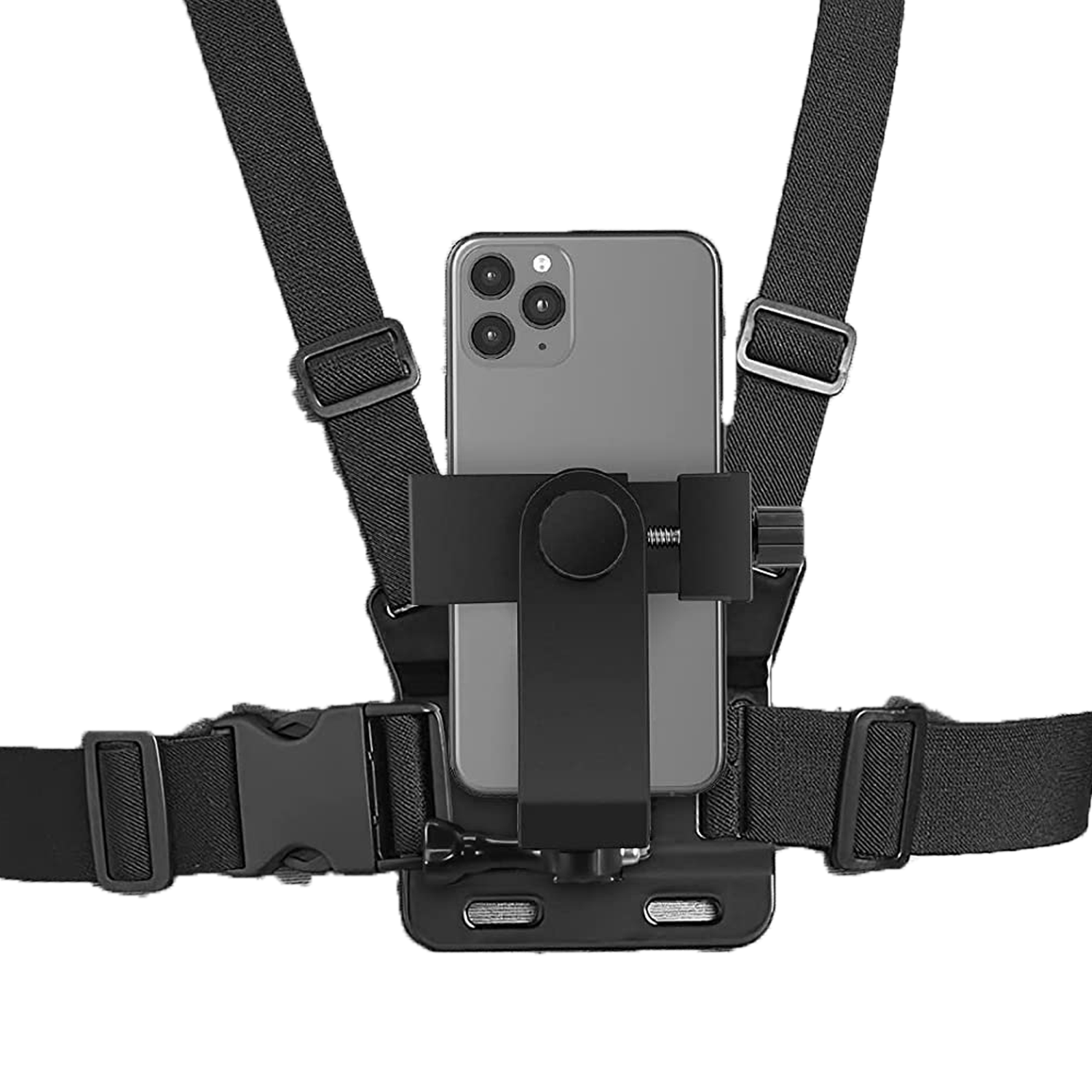 Microcase Aksiyon Kamera ve Telefon Uyumlu Göğüs Askısı - 120° Ayarlanabilir Vlog Çekim Göğüs Aparatı-AL5811