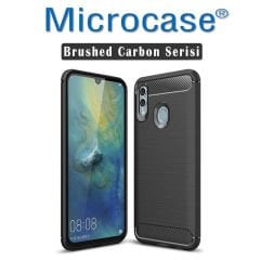 Huawei P Smart 2019 Brushed Kılıf + Tam Kaplayan Çerçeveli Cam