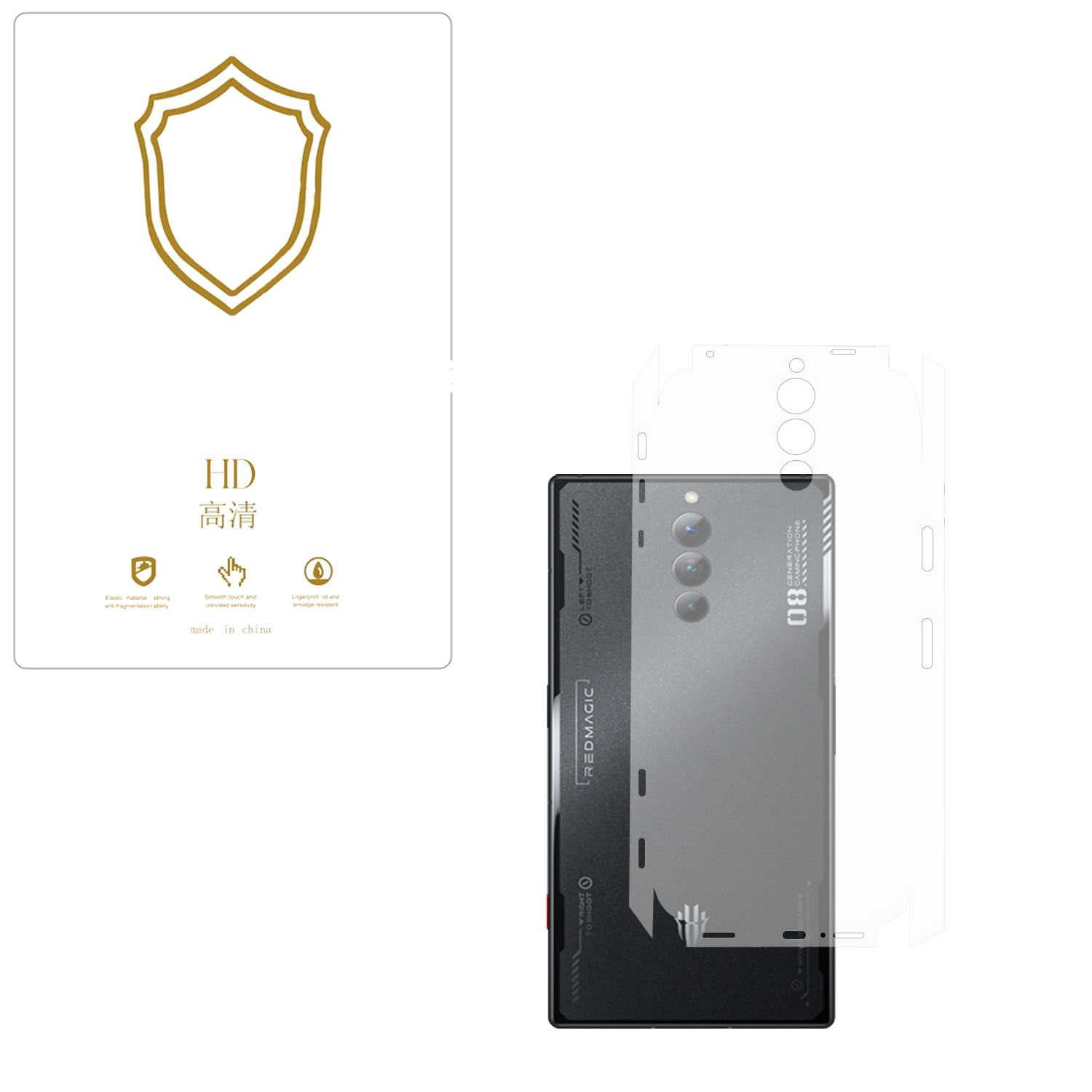 Microcase ZTE Nubia Red Magic 8 Pro / 8S Pro ile Uyumlu  Tpu Arka ve Yan  Nano Koruma- EKM115