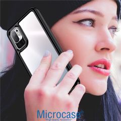 Microcase Realme 9i Shield Serisi Darbeye Dayanıklı Yarı Esnek Plastik TPU Kılıf - AL8100 Füme