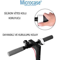 Microcase Xiaomi M365 Pro 1S Ninebo G30 ES2 Silikon Vites Kolu koruyucu-AL4791