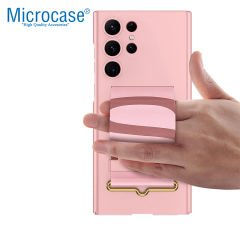 Microcase Samsung Galaxy S24 Ultra  Parmak Tutuculu Kayış Askılı Plastik Kılıf - AL3565