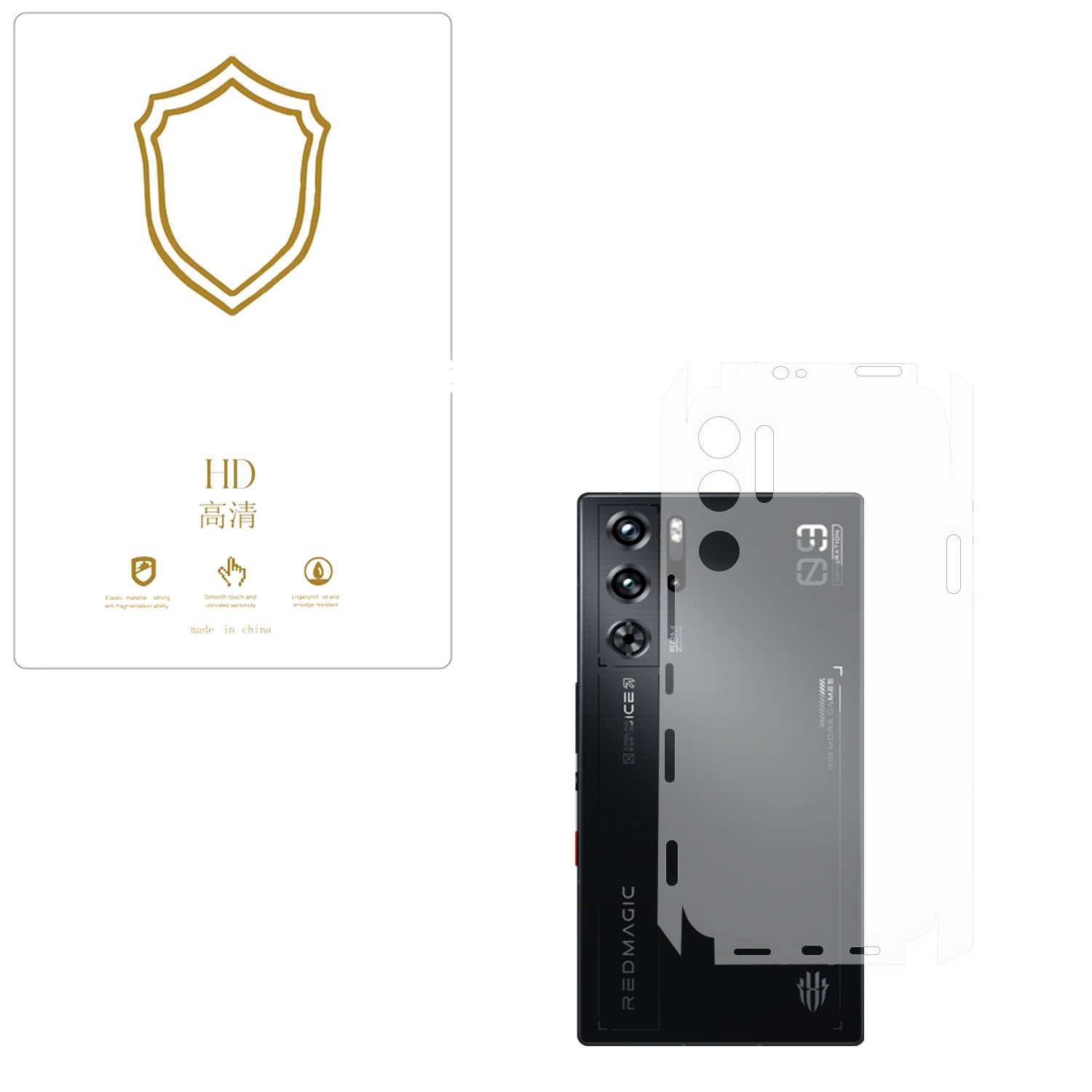 Microcase ZTE Nubia Red Magic 9 Pro ile Uyumlu  Tpu Arka ve Yan  Nano Koruma- EKM115