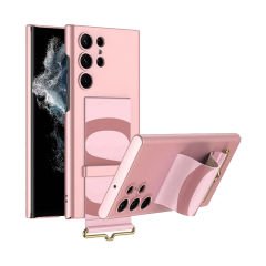 Microcase Samsung Galaxy S24 Ultra  Parmak Tutuculu Kayış Askılı Plastik Kılıf - AL3565