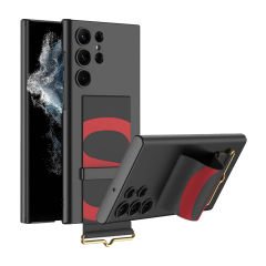 Microcase Samsung Galaxy S24 Ultra  Parmak Tutuculu Kayış Askılı Plastik Kılıf - AL3565