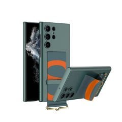 Microcase Samsung Galaxy S24 Ultra  Parmak Tutuculu Kayış Askılı Plastik Kılıf - AL3565