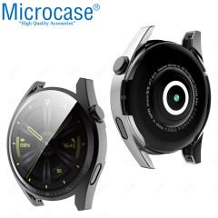 Microcase Huawei Watch GT3 Pro 46 mm Önü Kapalı Tasarım Silikon Kılıf - AL3173