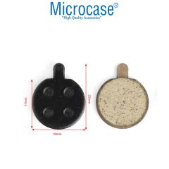 Microcase Xiaomi M365 Pro için Yüksek Kaliteli Yuvarlak Diskli Fren Balatası Seti-AL4790 2 Adet
