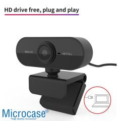 Microcase 1080P 360 Dönerli Mandal Kıskaçlı Full Hd Webcam Kamera ZR811 - AL5148