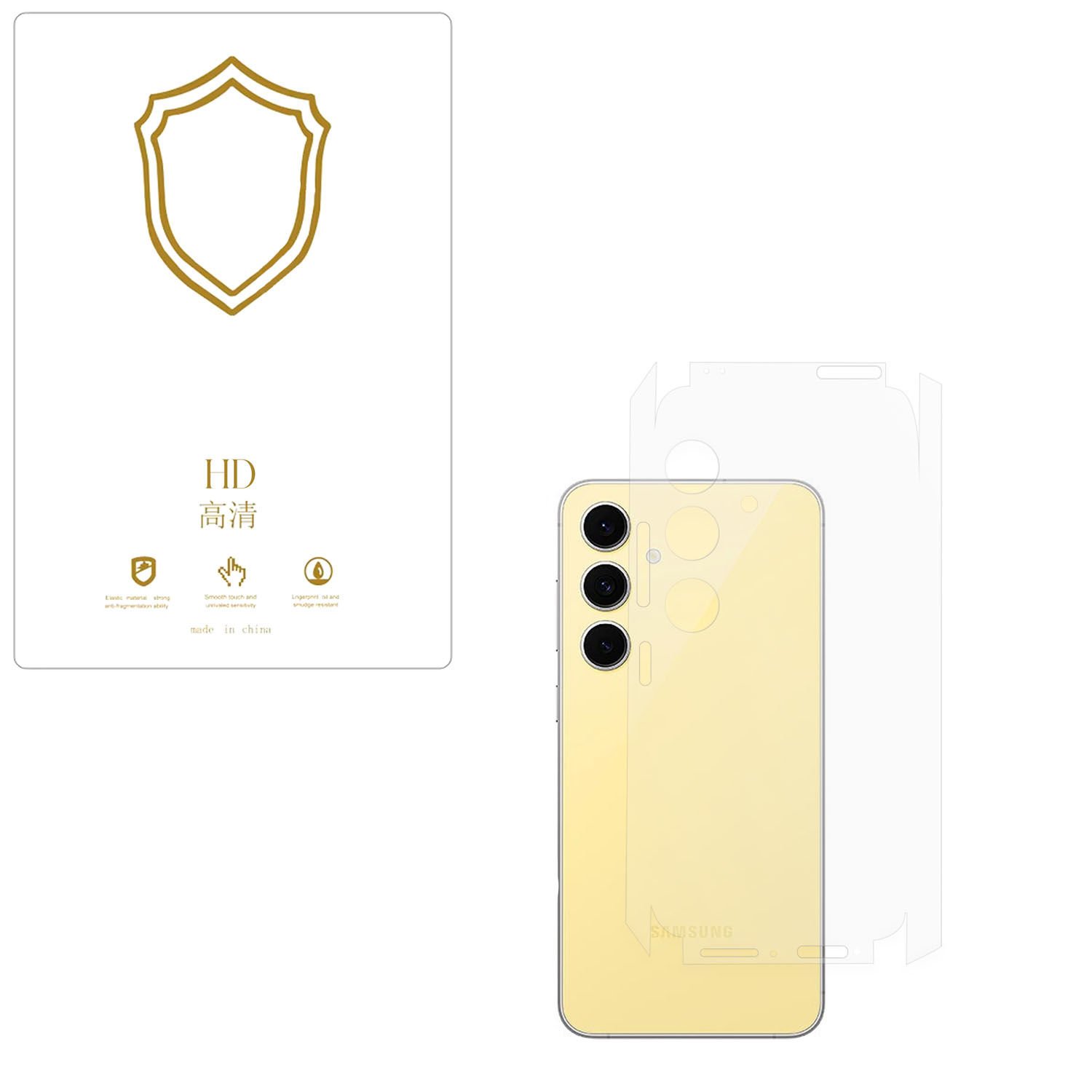 Microcase Samsung Galaxy S24 FE ile Uyumlu  Tpu Arka ve Yan  Nano Koruma- EKM115