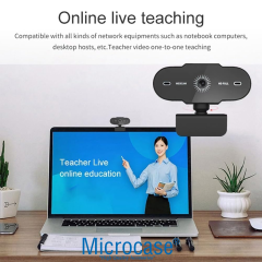 Microcase 1080P 360 Dönerli Mandal Kıskaçlı Full Hd Webcam Kamera ZR807 - AL5149