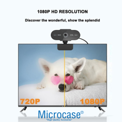 Microcase 1080P 360 Dönerli Mandal Kıskaçlı Full Hd Webcam Kamera ZR807 - AL5149