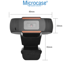 Microcase 1080P 360 Dönerli Mandal Kıskaçlı Full Hd Webcam Kamera ZR806 - AL5151
