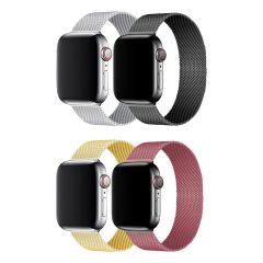 Microcase Amazfit Bip 3 için Manyetik Metal Kordon Kayış - KY14 Gümüş