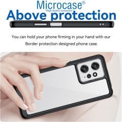 Microcase Xiaomi Redmi 12 4G Shield Serisi Darbeye Dayanıklı Yarı Esnek Plastik TPU Kılıf - AL8100