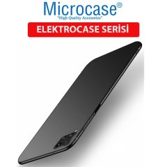 Microcase Huawei P40 Lite Elektrocase Serisi Kamera Korumalı Silikon Kılıf - Siyah + Tempered Glass Cam Koruma