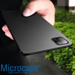 Microcase Huawei P40 Lite Elektrocase Serisi Kamera Korumalı Silikon Kılıf - Siyah + Tempered Glass Cam Koruma
