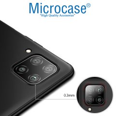 Microcase Huawei P40 Lite Elektrocase Serisi Kamera Korumalı Silikon Kılıf - Siyah + Tempered Glass Cam Koruma