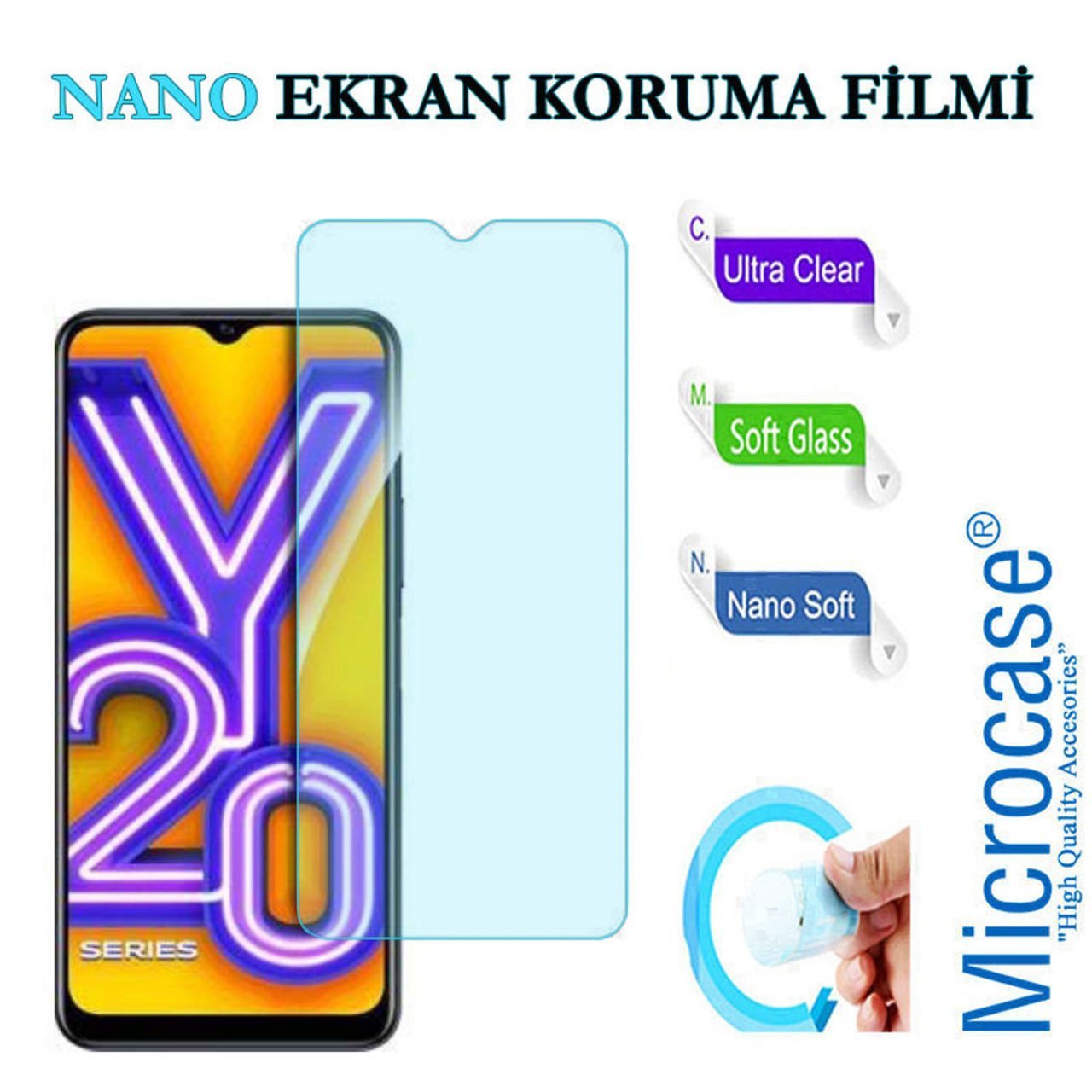 Microcase Vivo Y20 Nano Esnek Ekran Koruma Filmi