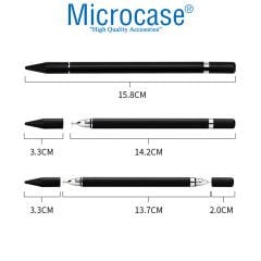 Microcase Universal Telefon Tablet iPad 2in1 Disk Uçlu Stylus Pen Dokunmatik Kalem - AL3462