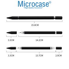 Microcase Universal Telefon Tablet iPad 2in1 Disk Uçlu Stylus Pen Dokunmatik Kalem - AL3462