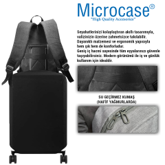Microcase Unisex Su Geçirmez 3 Gözlü 15.6 inch Laptop Macbook Çantası AL5323