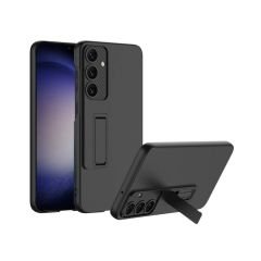 Microcase Samsung Galaxy S24 Plus   ile uyumlu Standlı Sert Plastik Mat Kılıf - AL3566