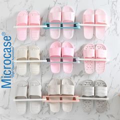 Microcase Yapışkanlı Ayakkabı Sandalet Askılığı Çok Fonksiyonlu Portatif Terlik Havlu Rafı 2 Adet AL4460
