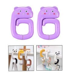 Microcase Sevimli Hayvan Figürlü Katlanabilir Kanca Askı - AL4705 2 Adet