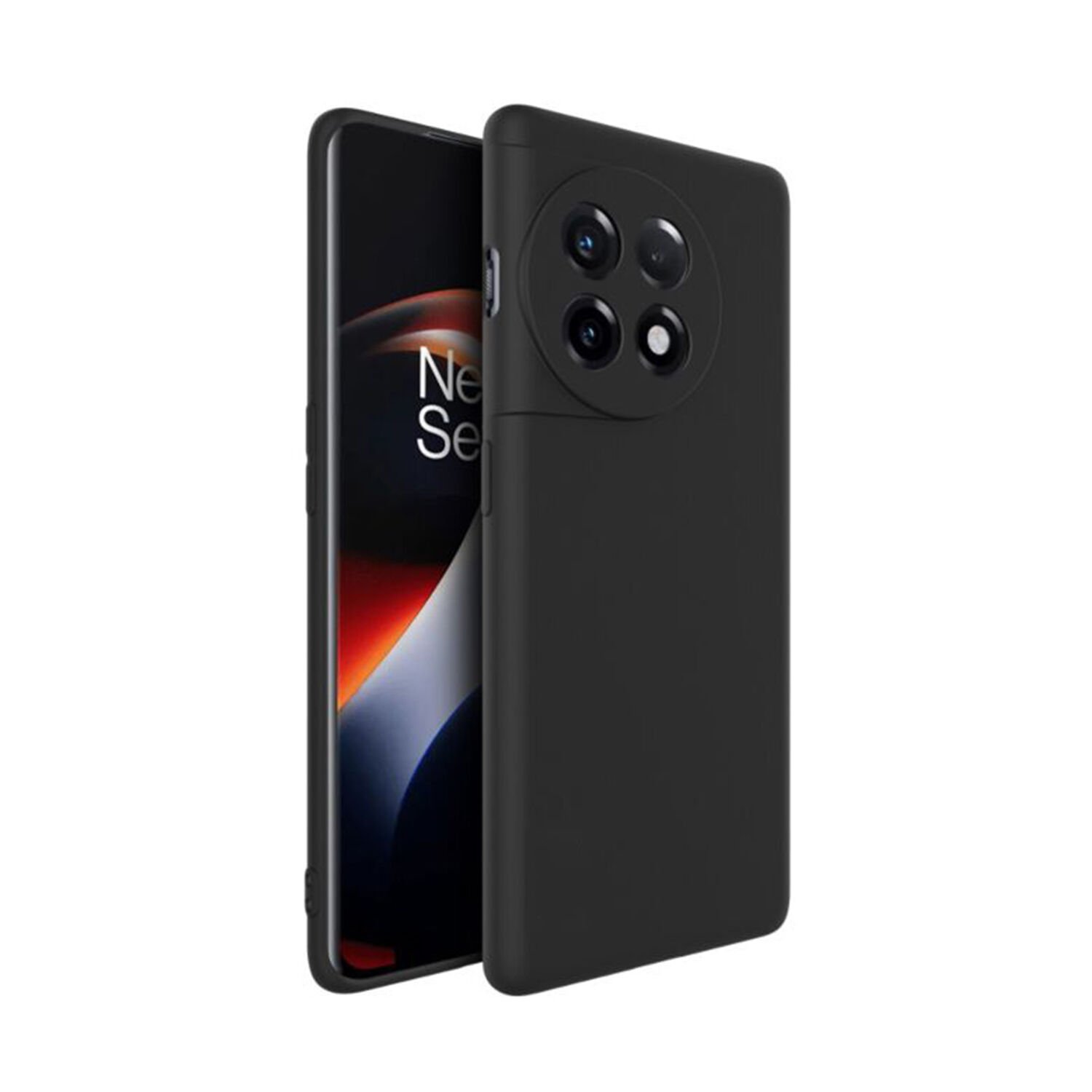 Microcase OnePlus Ace 2 / OnePlus 11R Elektrocase Serisi Silikon Kılıf - Siyah AL3340