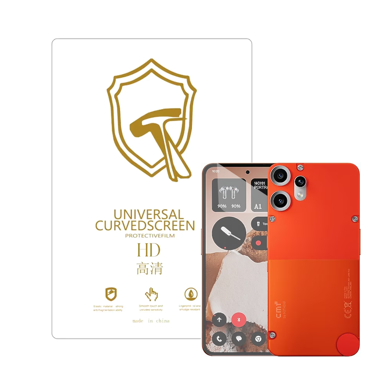 Microcase Nothing CMF Phone 2  ile Uyumlu Full Tpu Nano Ön Ekran Koruma Filmi - EKM101