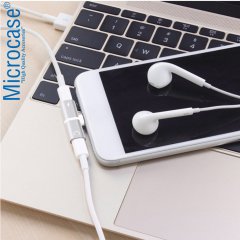 Microcase Apple İphone Lightning Splitter 2in1 Şarj ve Kulaklık Çevirici - IKD101