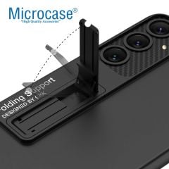 Microcase Samsung Galaxy S24 Ultra    ile uyumlu Standlı Sert Plastik Mat Kılıf - AL3566