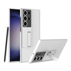 Microcase Samsung Galaxy S24 Ultra    ile uyumlu Standlı Sert Plastik Mat Kılıf - AL3566