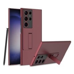 Microcase Samsung Galaxy S24 Ultra    ile uyumlu Standlı Sert Plastik Mat Kılıf - AL3566