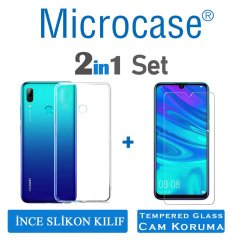 Huawei P Smart 2019 0.2 mm Silikon Kılıf + CAM (SEÇENEKLİ)