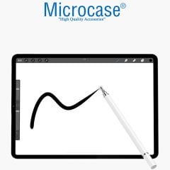 Microcase Universal Telefon Tablet iPad 2in1 Disk Uçlu Stylus Pen Dokunmatik Kalem - AL3463