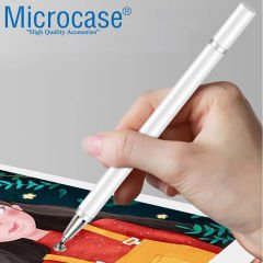 Microcase Universal Telefon Tablet iPad 2in1 Disk Uçlu Stylus Pen Dokunmatik Kalem - AL3463