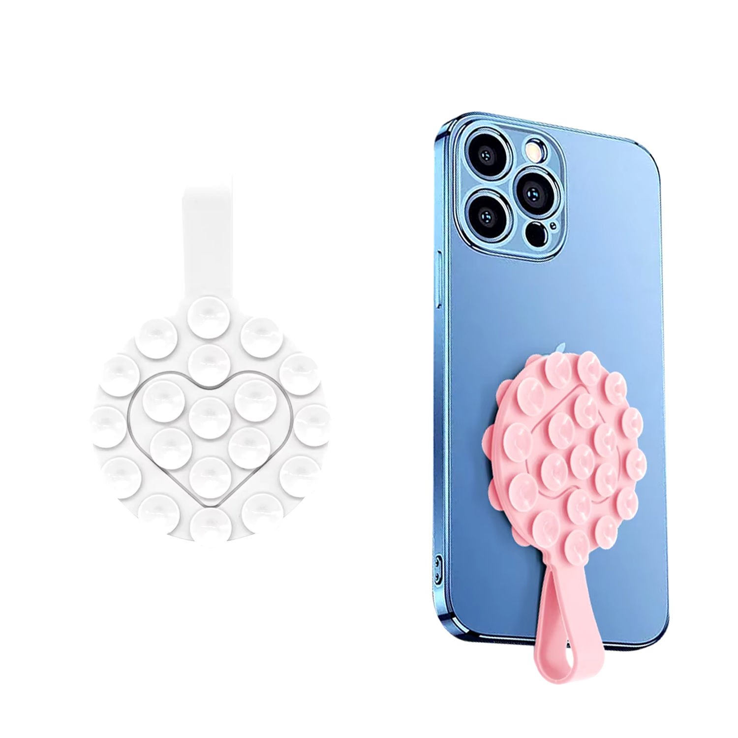 Microcase Vantuzlu El Tutacaklı Silikon Cep Telefonu Sabitleme Yapıştırma Pedi AL4794