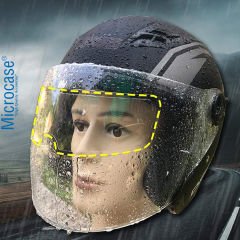 Microcase Buğu Önleyici Anti Sis Yağmur Geçirmez Motosiklet Kaskı Vizörü Su Kaydırıcı AL4276
