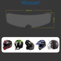 Microcase Buğu Önleyici Anti Sis Yağmur Geçirmez Motosiklet Kaskı Vizörü Su Kaydırıcı AL4276