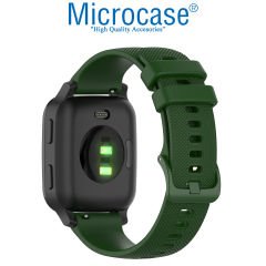 Microcase Amazfit GTR 2e 47mm için Nokta Desenli Silikon Kordon Kayış - KY30 Lacivert